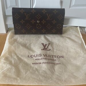 LVBrown Monogram Canvas Continental Wallet